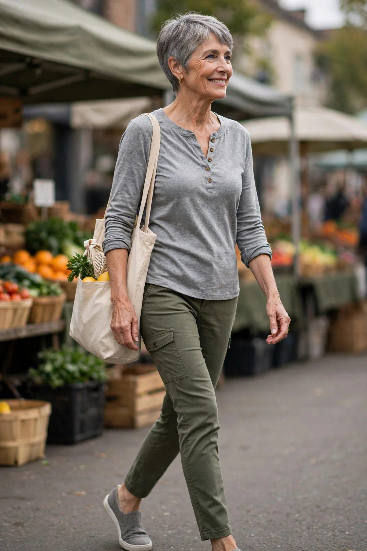 Henley & Cargo Pants