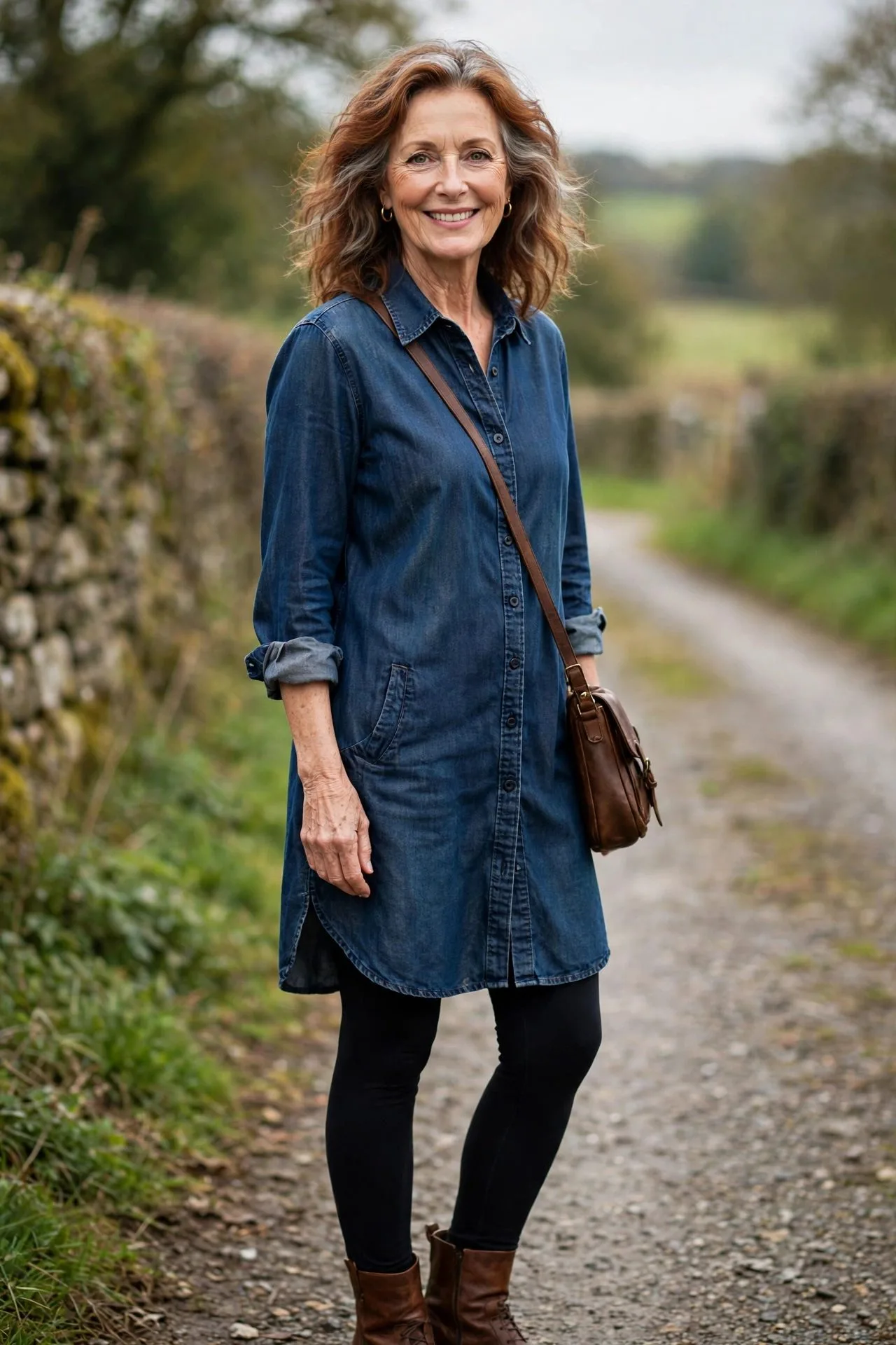 Velvet Tunic + Heeled Ankle Boots (Evening)