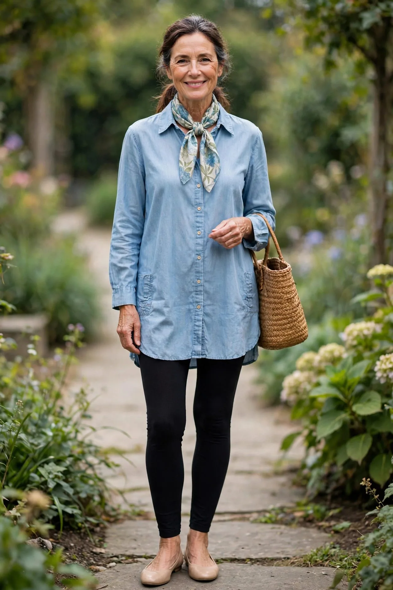 Oversized Grey Blazer + White Tee