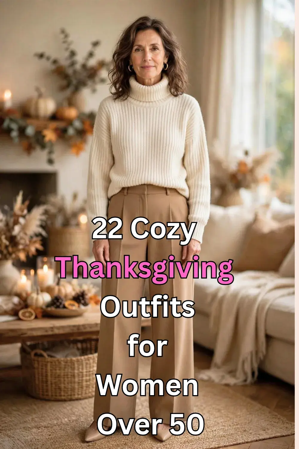 22 Cozy Thanksgiving Outfits for Women Over 50