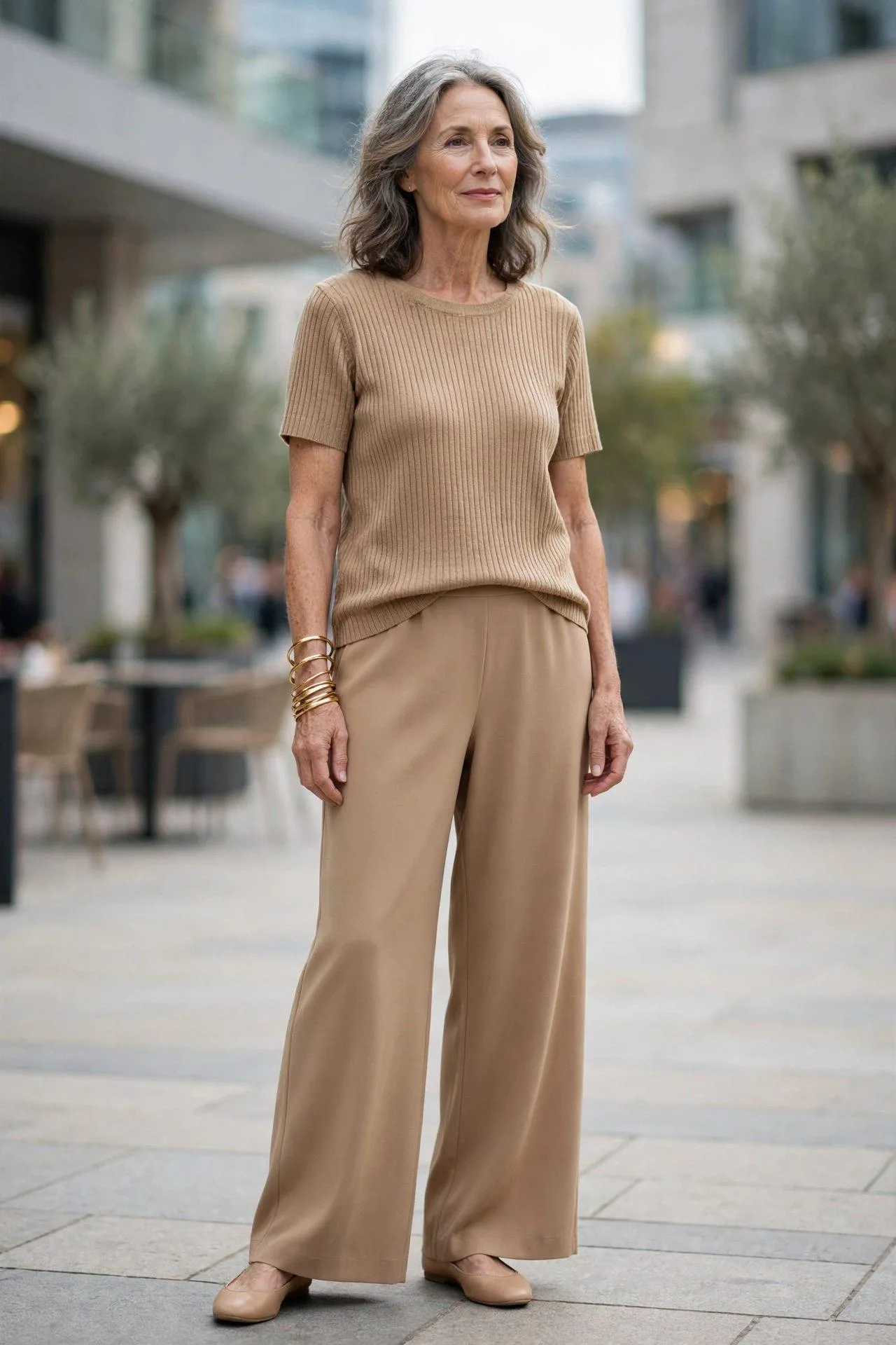 Monochromatic Sand Outfit