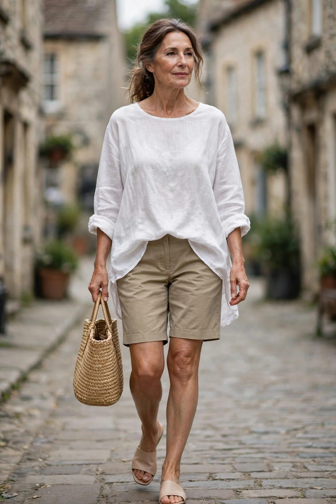 Bermuda Shorts + Breezy Tunic