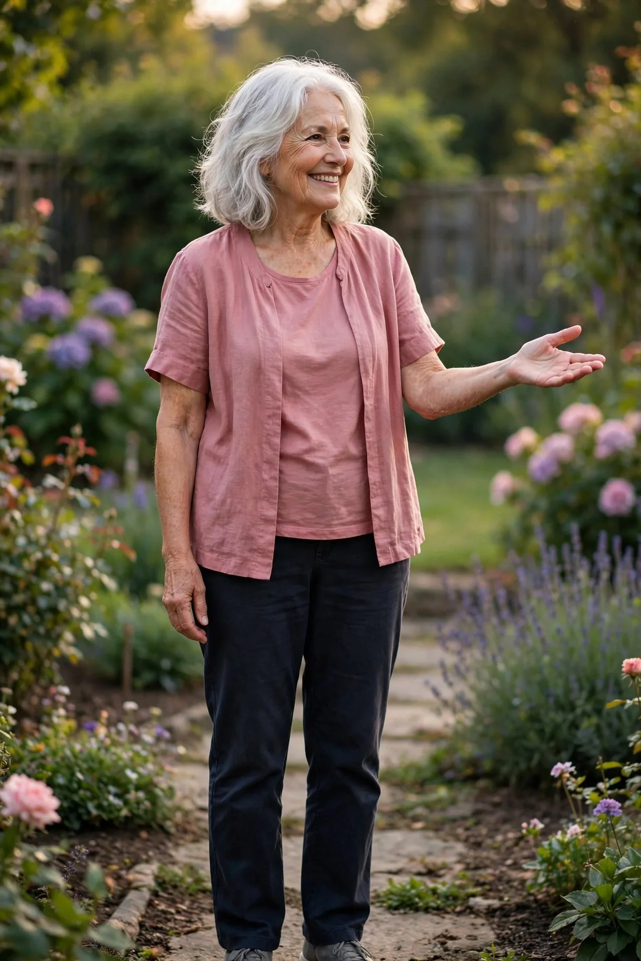 Senior woman confidently visiting doctor for annual checkup