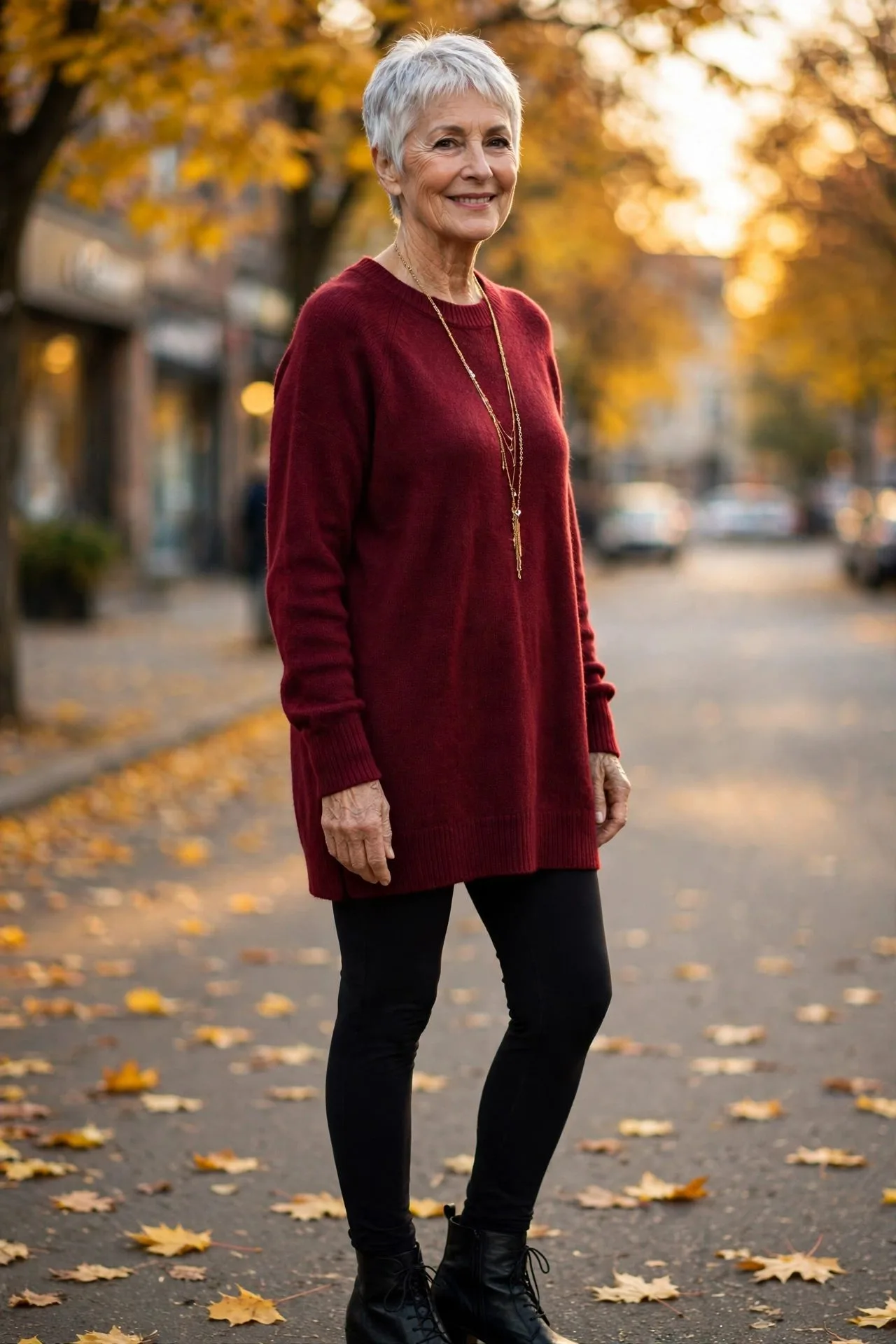 Fleece-Lined Leggings + Long Puffer Vest (Winter)