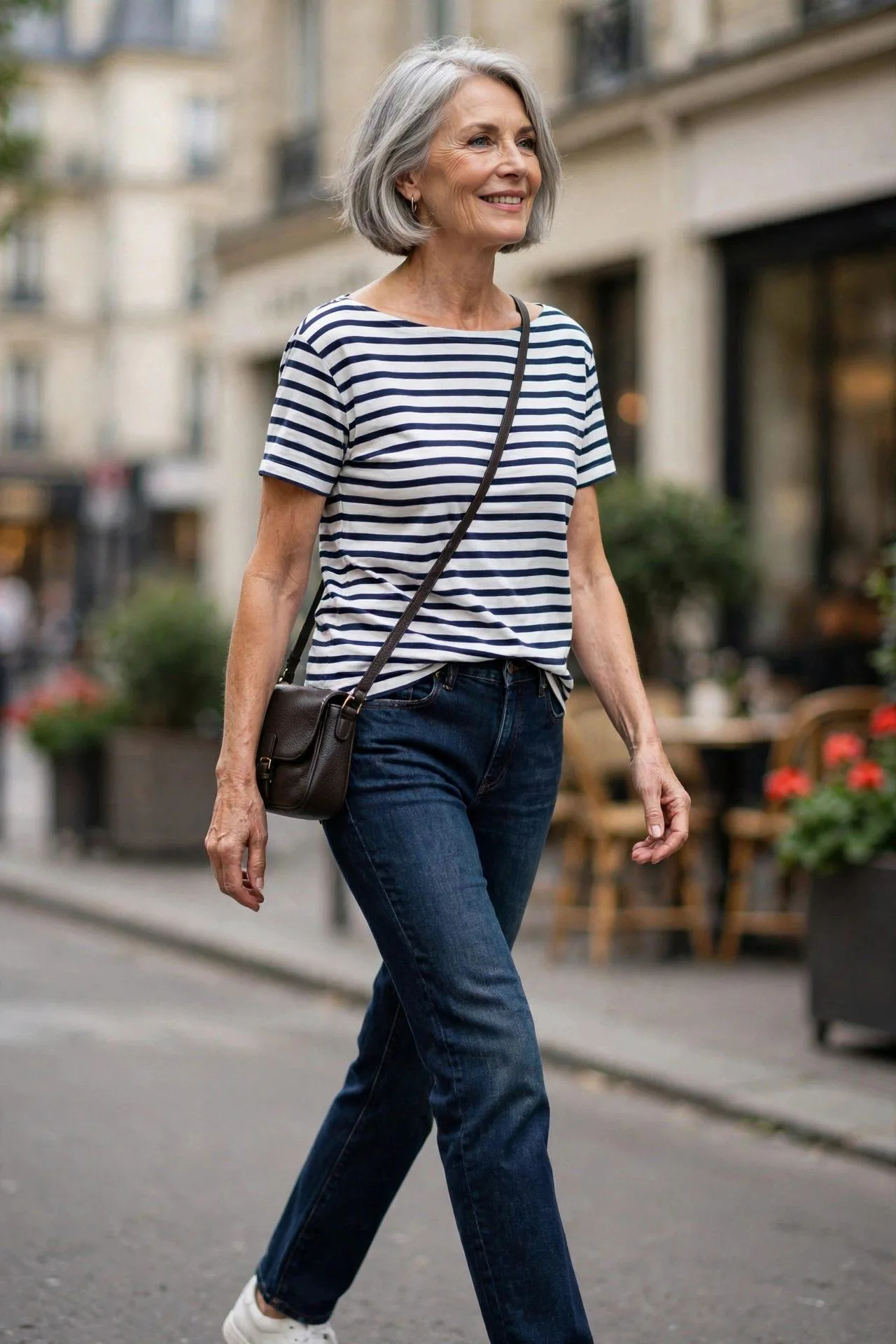 Dark Straight-Leg Jeans in Real Inches