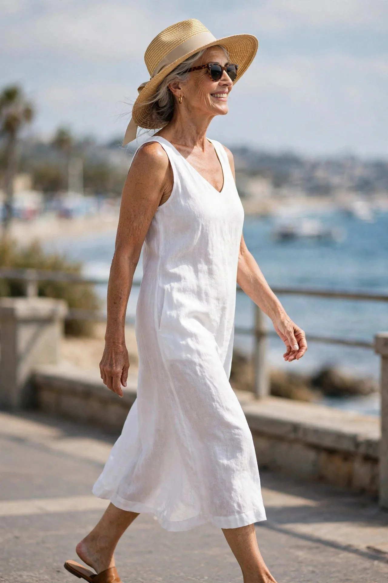 Wide-Brim Straw Hat