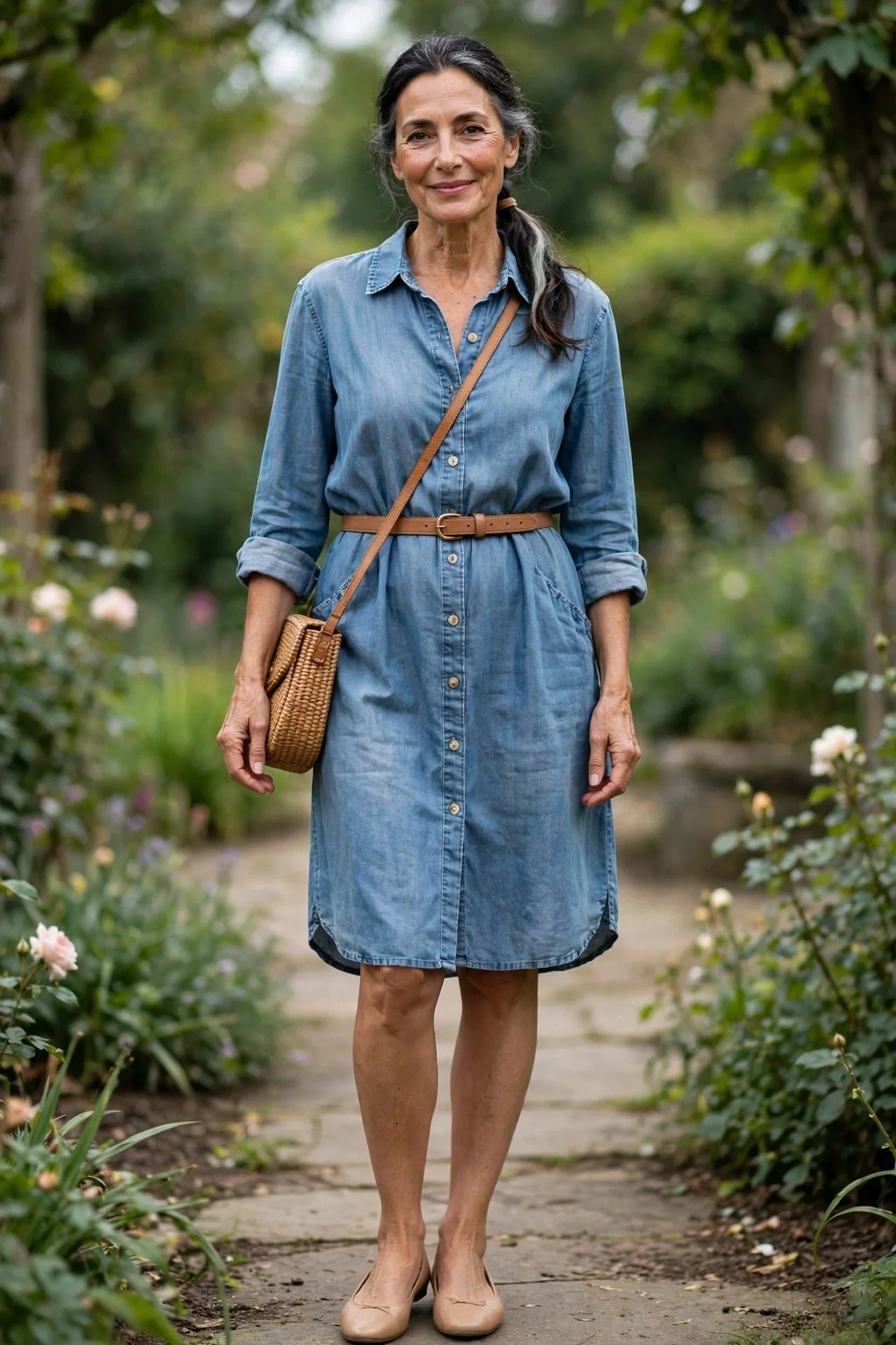 The Belted Shirt Dress (Worn High)
