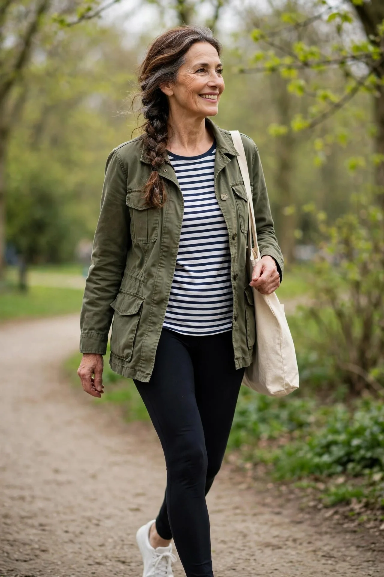 Half-Zip Sweater + Sleek Sneakers