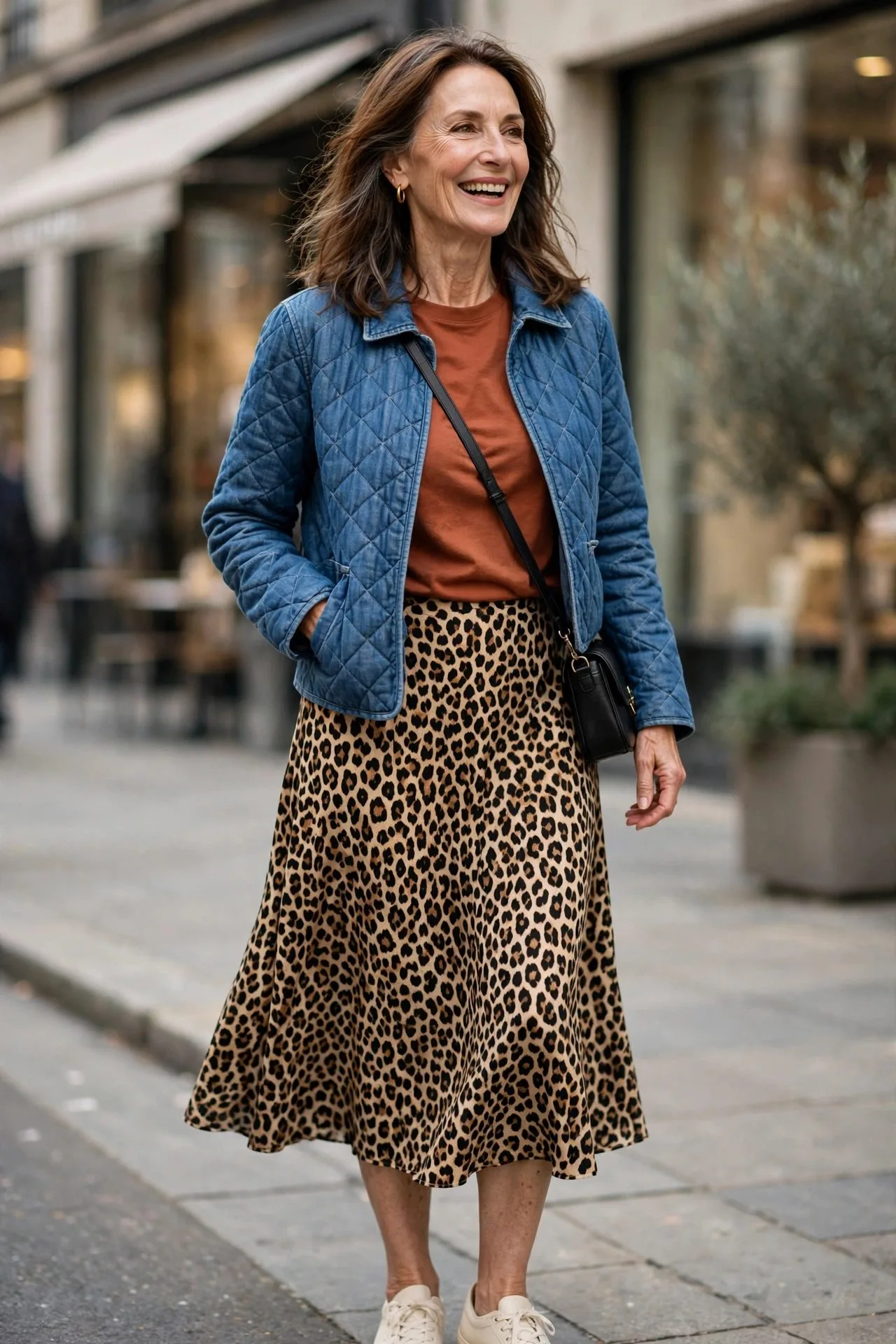 Matching Knit Set with Statement Earrings
