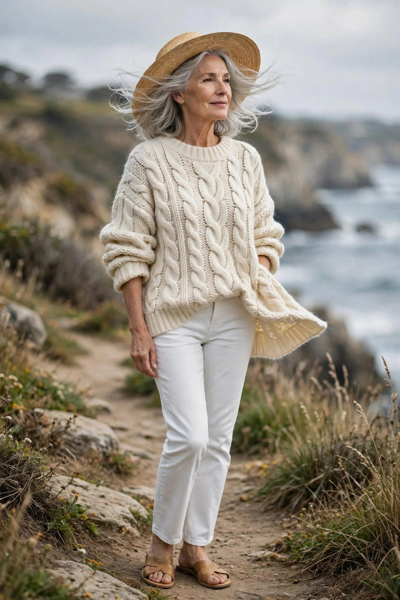 Chunky Knit Fisherman Sweater