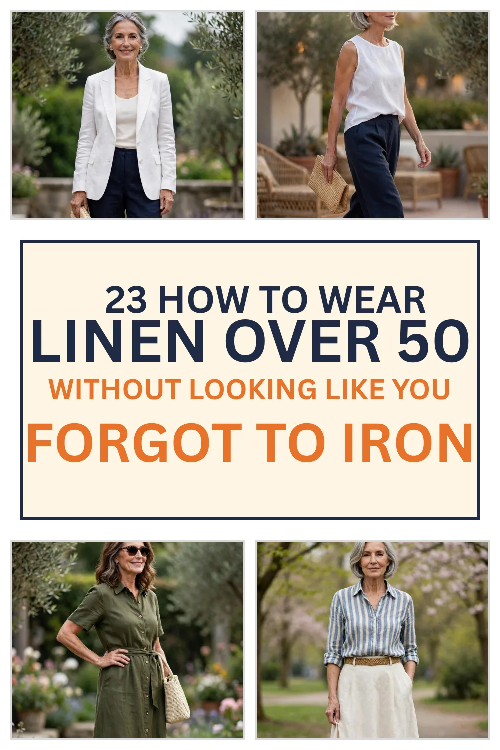 21 Polished Linen Outfits for Women Over 50 (No More Wrinkled Mess)