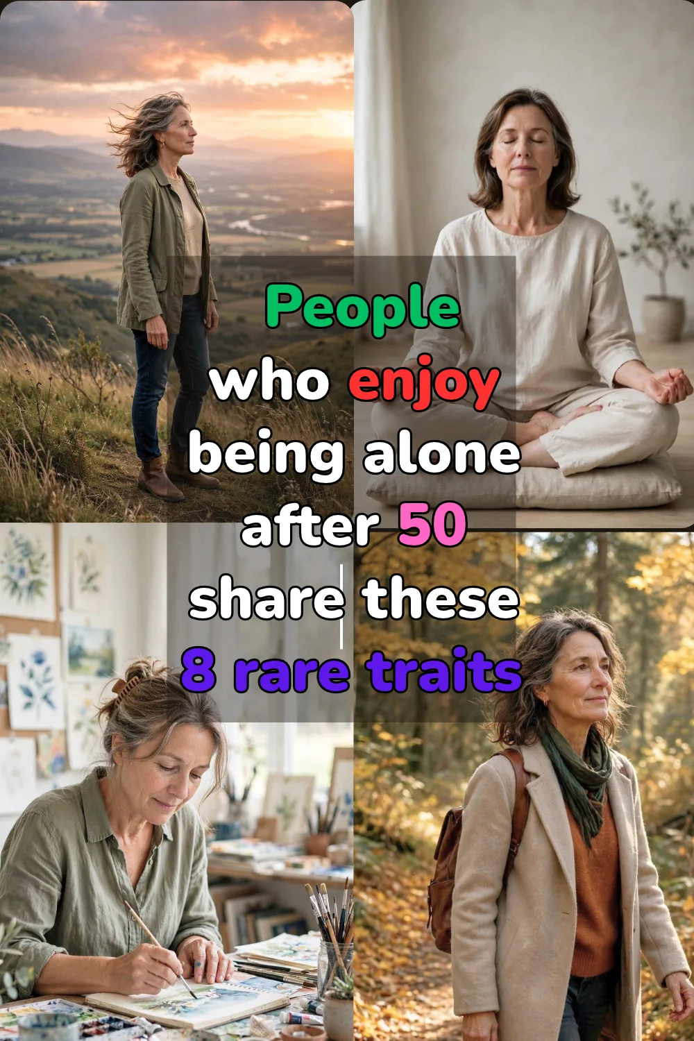 22 Psychology Traits of People Who Love Being Alone After 50