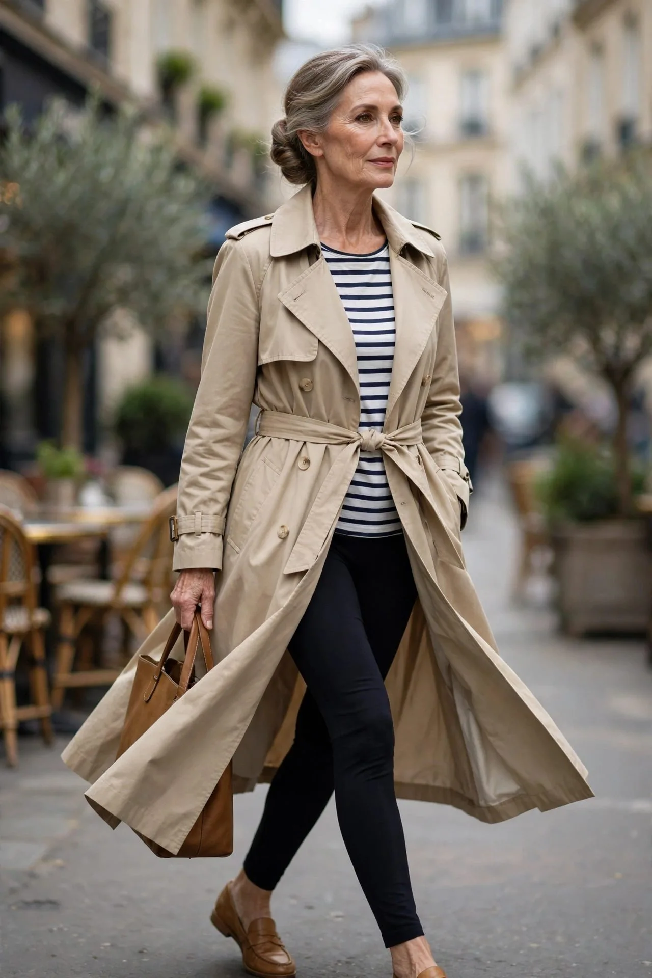 Split-Hem Leggings + Cropped Blazer
