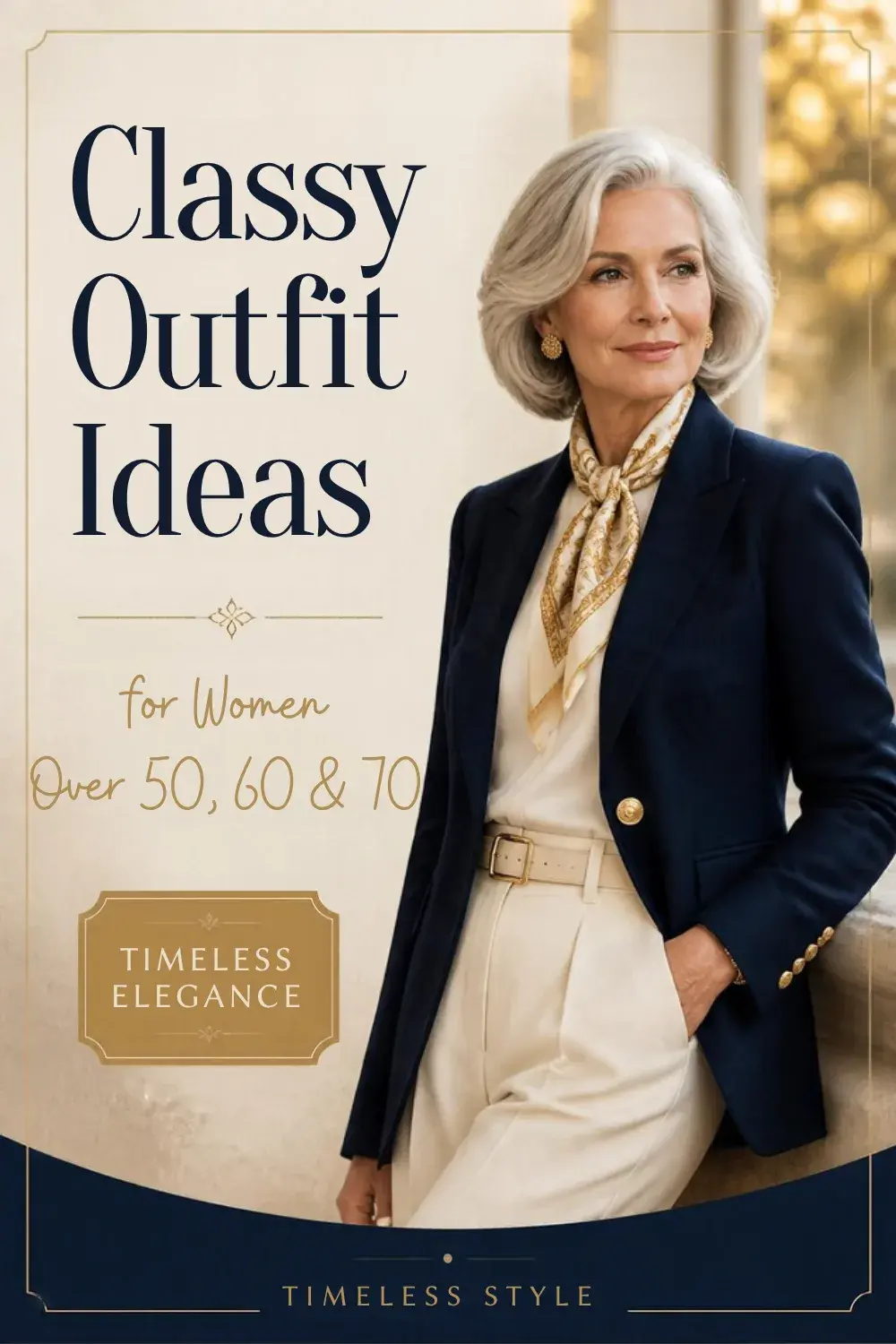 Classy Outfit Ideas for Women Over 50, 60, and 70