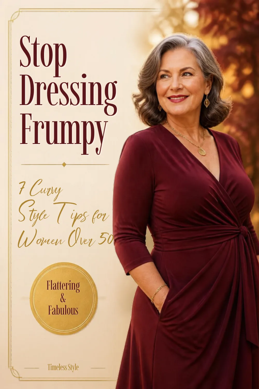 Stop Dressing Frumpy: 7 Curvy Style Tips for Women Over 50