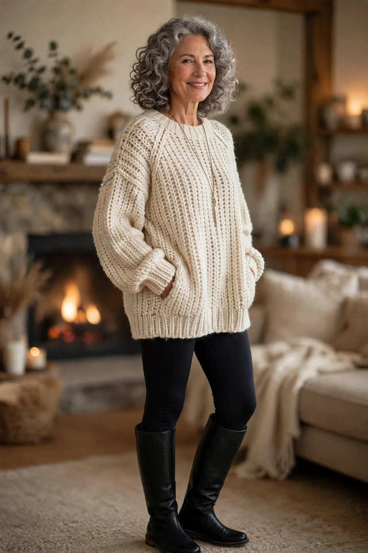 Oversized Sweater & Leggings