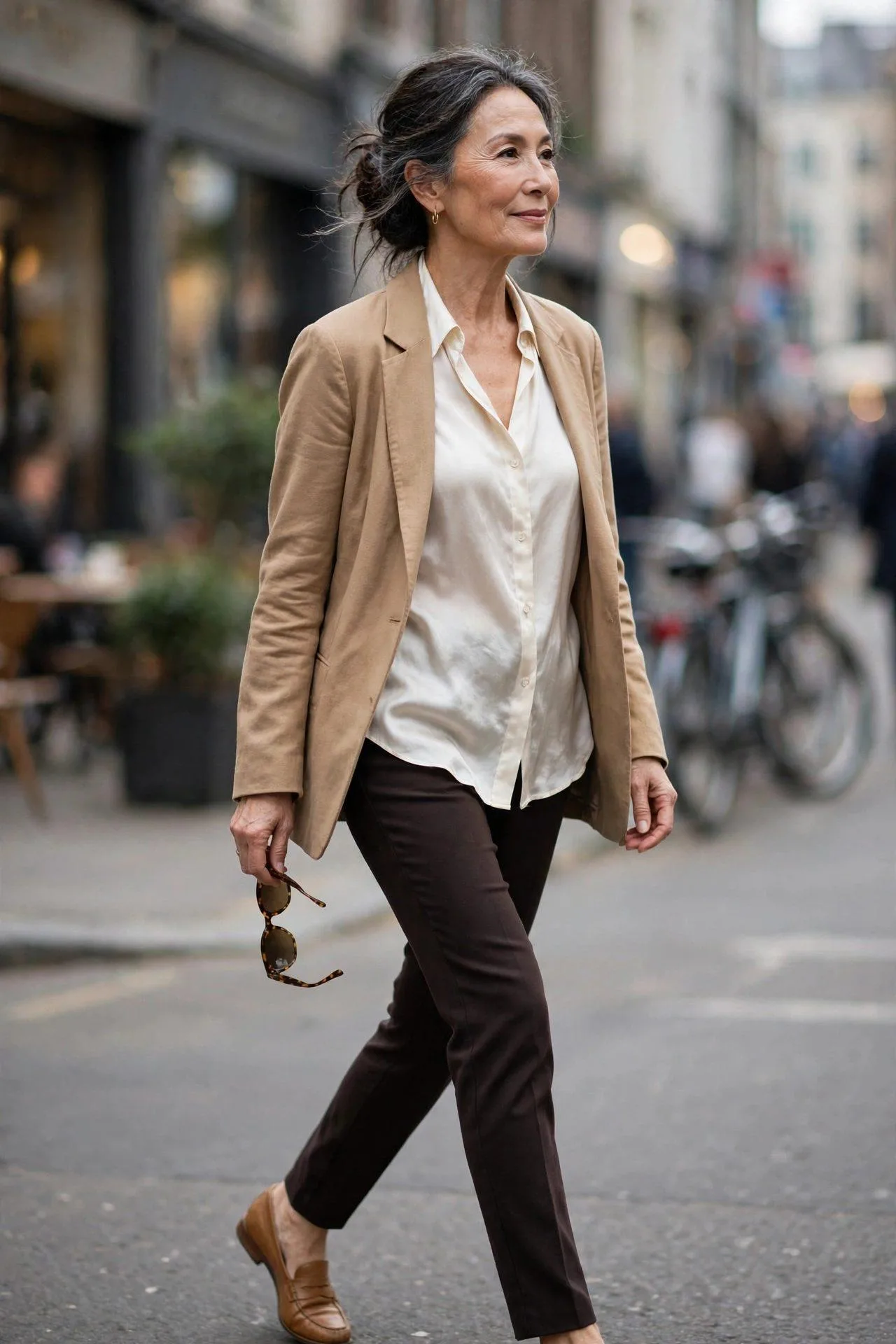 The Untucked Blouse + Open Jacket
