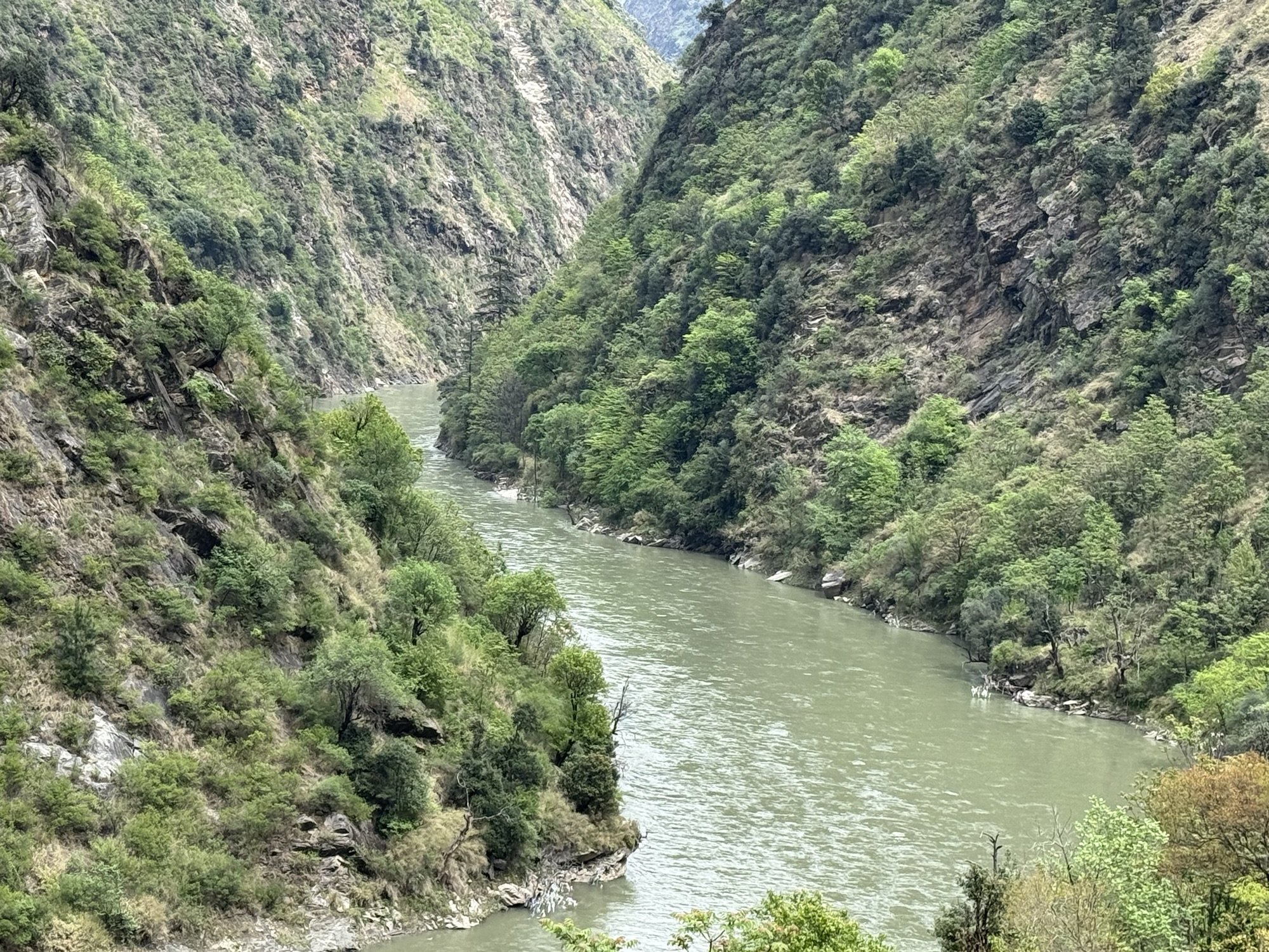Reservoir in a Narrow Valley – Nature Meets Engineering Masterpiece